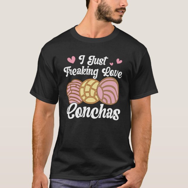 Camiseta Adoro Conchas Pan Dulce Latina Mujer Conc Mexicano (Frente)