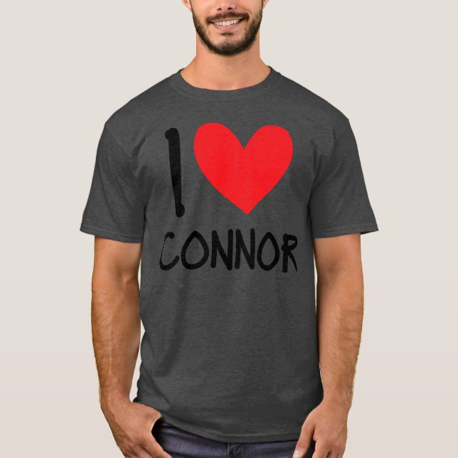 Camiseta Adoro Connor Name Personalizado Men Cara BFF (Frente)