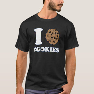 Camiseta Adoro Cookies Graphic Novelty Sarcastic Funny Mon