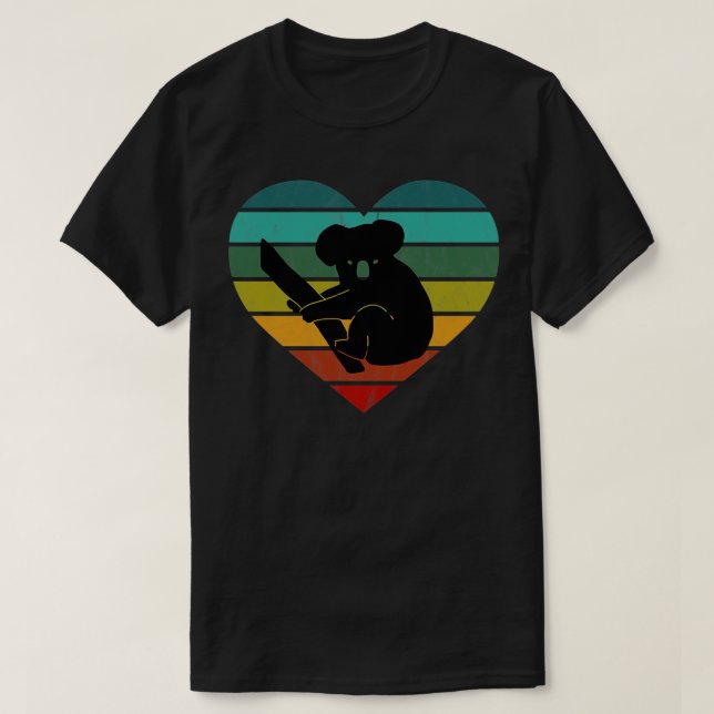 Camiseta Adoro Coração Retroativa Koala Bears (Frente do Design)