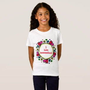 Camiseta Adoro corações da escola