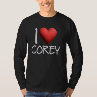 Camiseta Adoro Corey Name Personalizado Men Cara Amigo BFF