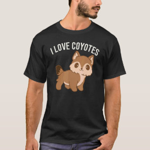 Camiseta Adoro Coyotes Gráficos Cute Coyote