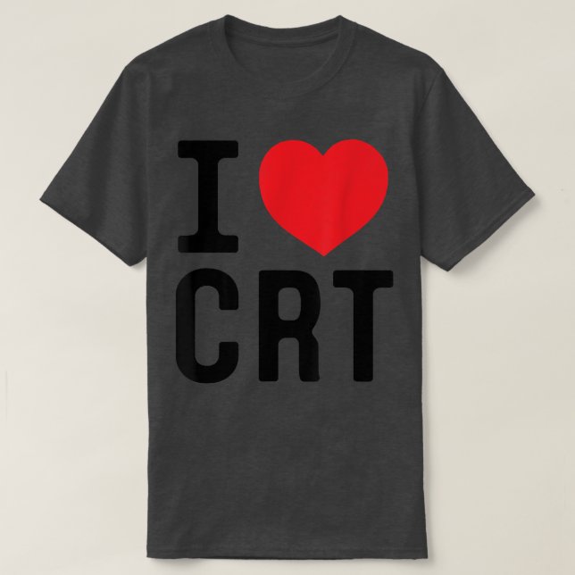 Camiseta Adoro CRT I Heart CRT (Frente do Design)