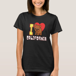 Camiseta Adoro Cubo Estadual Da Califórnia Para Crianças E