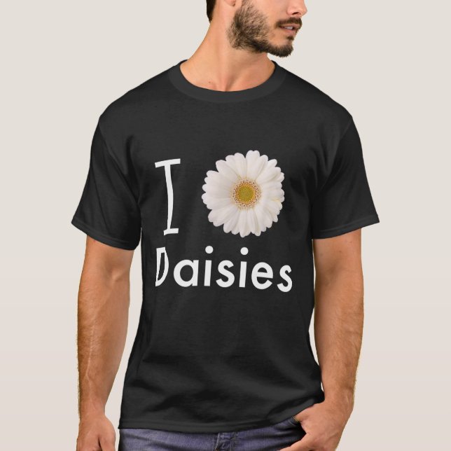 Camiseta Adoro Daisies Gerber Daisy White Flower (Frente)