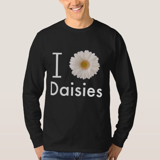Camiseta Adoro Daisies Gerber Daisy White Flower (Frente)