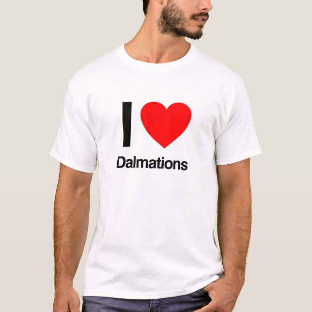 Camiseta adoro dalmons (Frente)