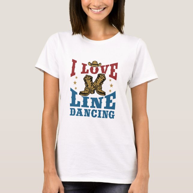 Camiseta Adoro dança de linha (Frente)