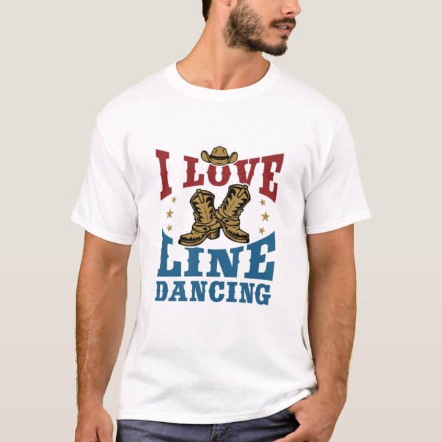 Camiseta Adoro dança de linha (Frente)