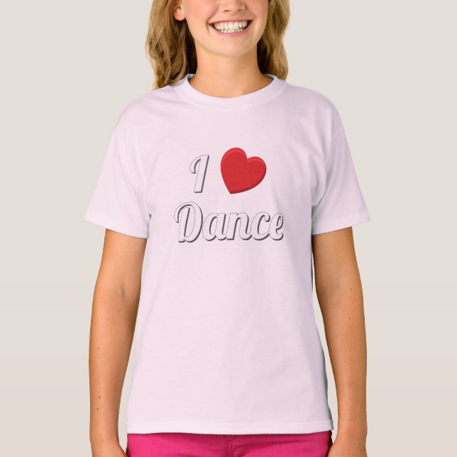 Camiseta Adoro Dançar Eu Adoro Dançar (Frente)