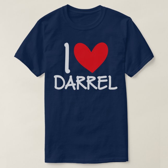 Camiseta Adoro Darrel Name Personalizado Men Cara BFF (Frente do Design)