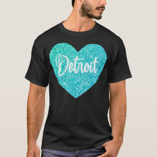 Camiseta Adoro Detroit Michigan USA Heart