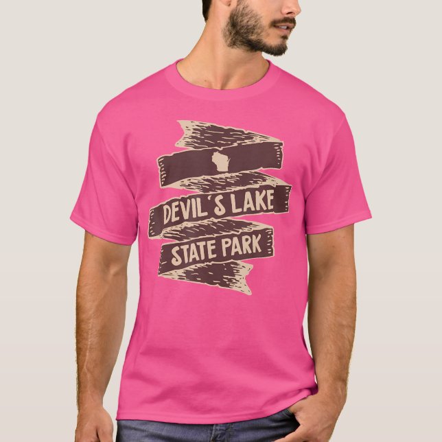 Camiseta Adoro Devils Lake State Park Wisconsin Wi Hiking (Frente)
