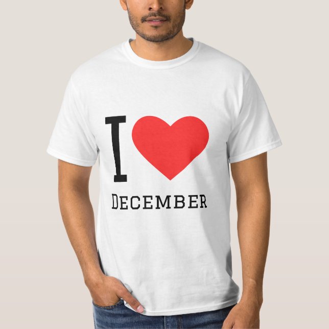Camiseta Adoro dezembro (Frente)