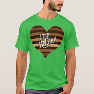 Camiseta Adoro Dia de os namorados de Melanin Heart