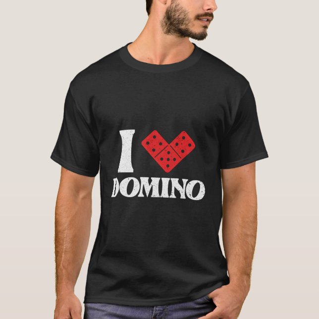 Camiseta Adoro Domino Domino Bones Domino Player (Frente)