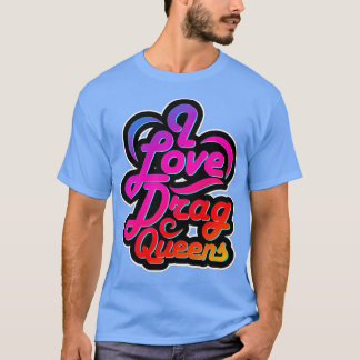 Camiseta Adoro Drag Queens LGBQ Gay Equitable Premium