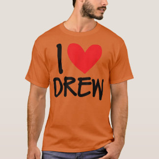 Camiseta Adoro Drew Name Personalizado Men Cara BFF Amigo H