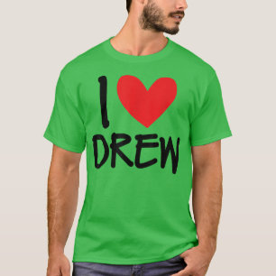 Camiseta Adoro Drew Name Personalizado Men Cara BFF Amigo H