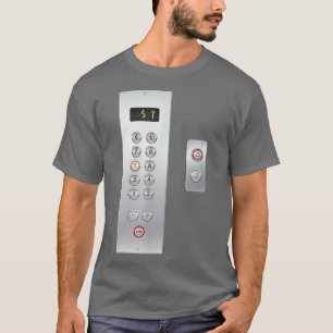 Camiseta Adoro Elevador Cute Elevator Botões Mecânicos Clo