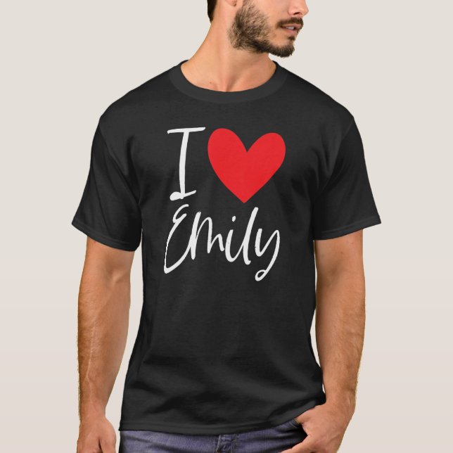 Camiseta Adoro Emily Name Personalised Girl Woman Bff Frie (Frente)