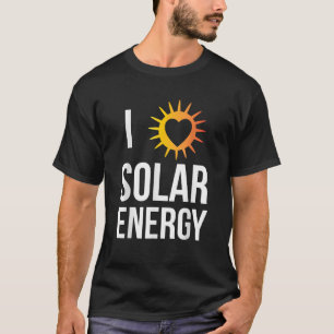 Camiseta Adoro Energia Solar Engraçado Sol Dando Presente P