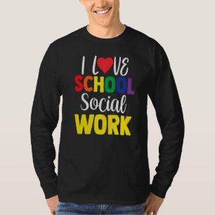 Camiseta Adoro Escola de Trabalho Social Colega Escola Soci