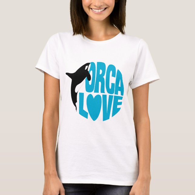 Camiseta Adoro essas Orcas! (Frente)