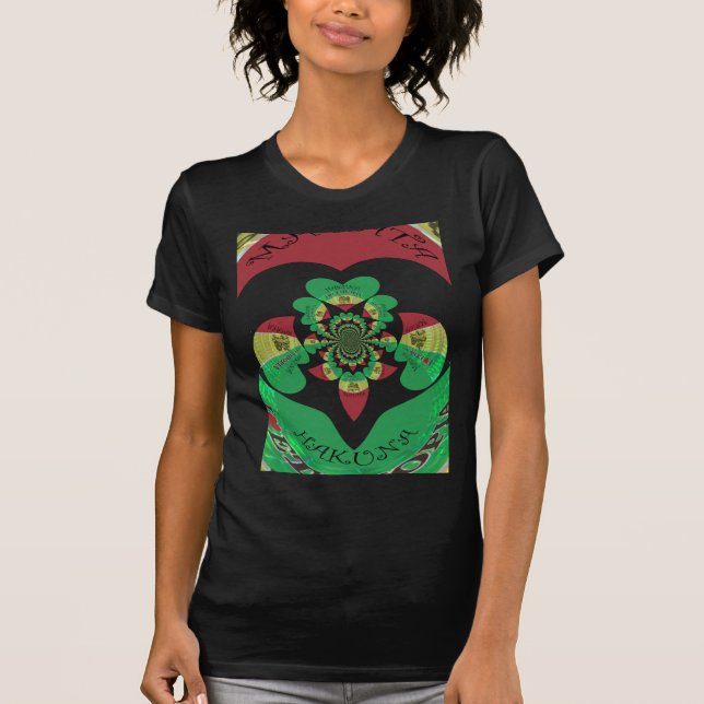Camiseta Adoro Etiópia Caleidoscópio - Arte Massagista (Frente)