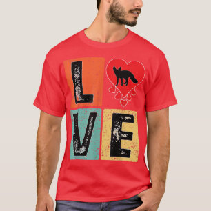 Camiseta Adoro Fen Amante de os animais de Raposa Fennec