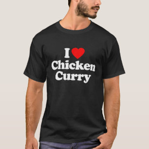 Camiseta Adoro Galinha Curry Hearny Engraçado