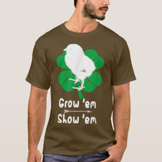 Camiseta Adoro Galinhas Crescentes, Mostrando Coelhinhos De