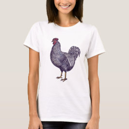 Camiseta Adoro Galinhas De Rock De Plymouth - Galo De Vinta