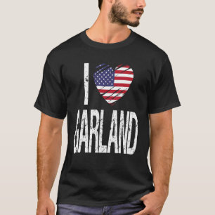 Camiseta Adoro Garland Com Bandeira Americana
