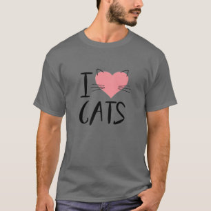 Camiseta Adoro Gatos Negros De Gata Para Meninas