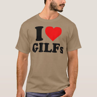 Camiseta Adoro GILFs Cardíacos E Avós Amantes 2022 Fu