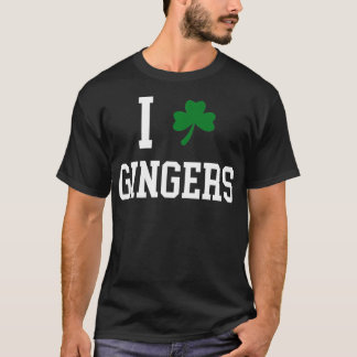 Camiseta Adoro Gingers Charm Redhead Shamrock para Rua Patc
