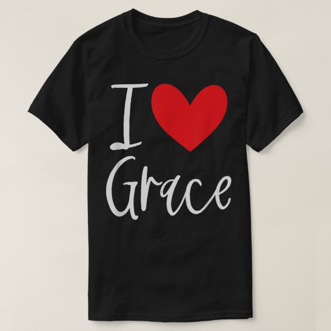 Camiseta Adoro Grace Name Personalised Girl Woman BFF Frie (Frente do Design)
