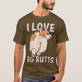 Camiseta Adoro grandes Bumbuns, proprietários de corgi boni