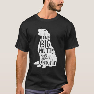 Camiseta Adoro Grandes Mutts E Não Consigo Mentir Cachorro