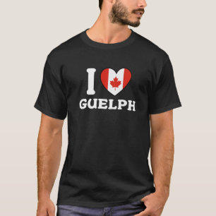 Camiseta Adoro Guelph Canada Heart Flag