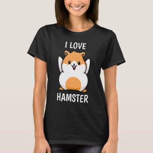 Camiseta Adoro Hamster Pet Dwarf Hamster Hamster Me