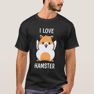 Camiseta Adoro Hamster Pet Dwarf Hamster Hamster Me