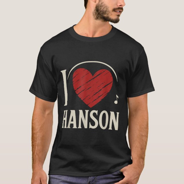 Camiseta Adoro Hanson County I Heart Hanson (Frente)