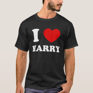 Camiseta Adoro Harry I Heart Harry Engraçado Harry T Shirt