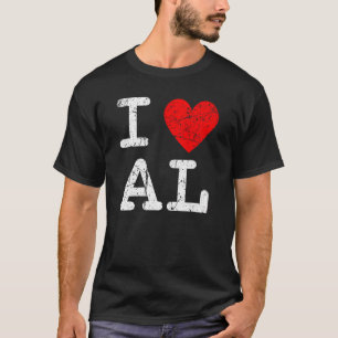 Camiseta Adoro Heart Alabama USA State AL Outline Souvenir
