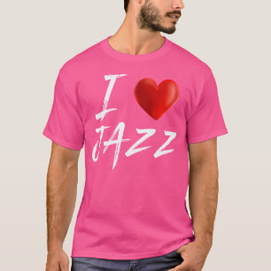 Camiseta Adoro Heart Jazz Music T Shirt
