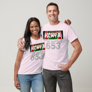 Camiseta Adoro Heart Kenya: Arte Dinâmica De Bandeiras