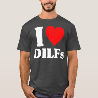 Camiseta Adoro hot dilFS Red Heart amam dilFS para homens e